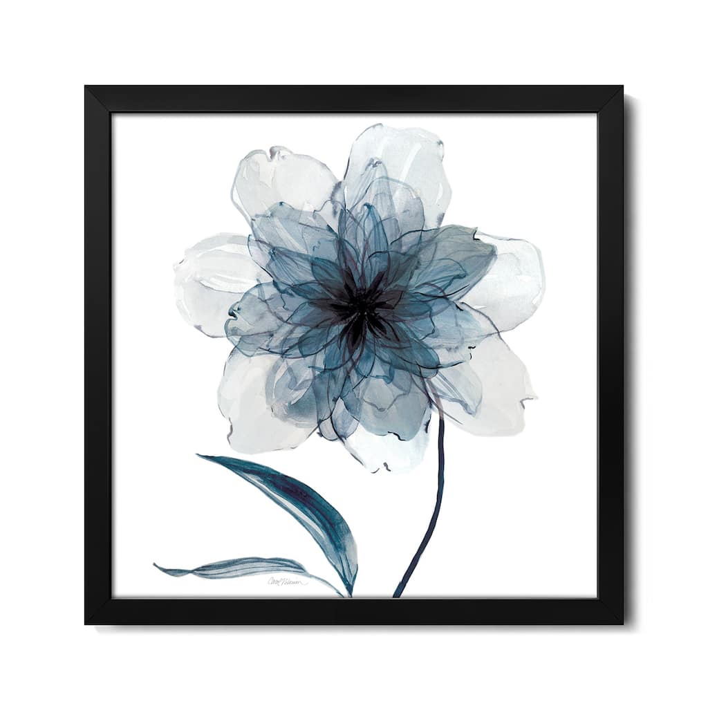 Indigo Bloom II Premium Framed Poster by Carol Robinson
