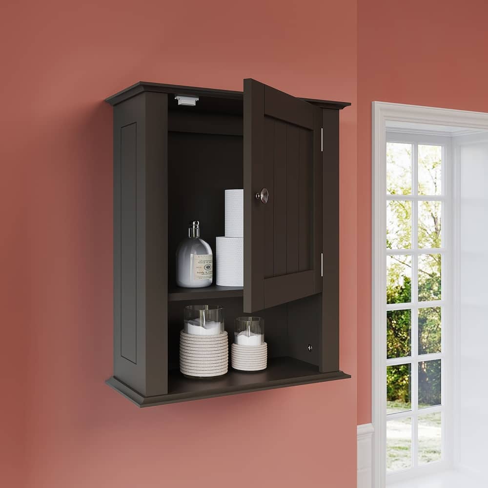 RiverRidge Ashland Single Door Bathroom and Laundry Wall Mount Storage Medicine Cabinet