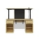 preview thumbnail 6 of 16, 54.3" Electric Standing Desk Height Adjustable Sit Stand Computer Desk with 3 Preset Heights, Pegboard, Light and Power Outlet,