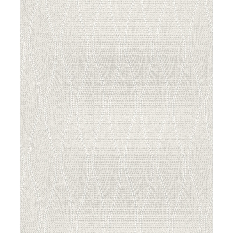 A-Street Prints Tetsu Silver Ogee Wave Wallpaper