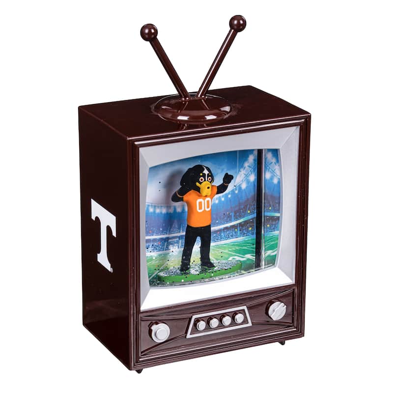 Univ of Tennessee 8 in. Vintage TV Light Up Water Lantern Snow Globe