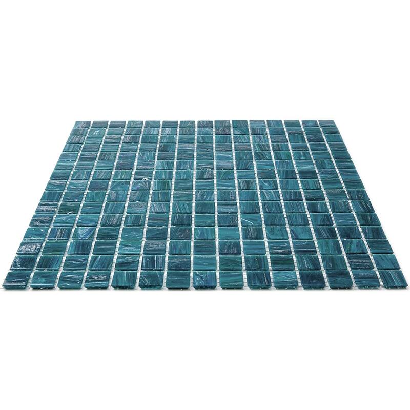Apollo tile 12" x 12" Celestial Glossy Skobeloff Green Glass Tile (20 sq ft/case) - 20 Pack