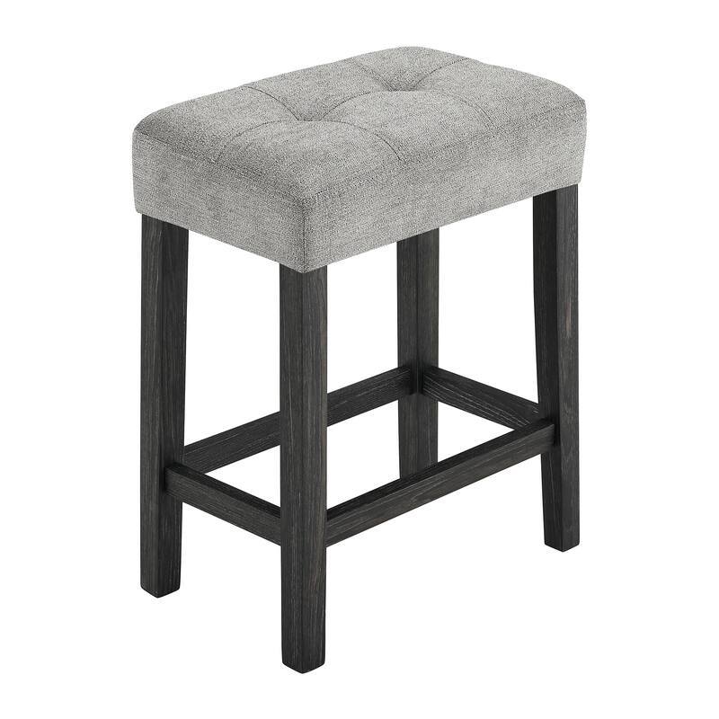 Roomfitters 4-Piece Bar Table Set with Power Outlet, Industrial Counter Height Dining Table with Stools for Kitchen