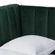preview thumbnail 23 of 27, Oksana Light Grey Velvet with Goldtone Legs Daybed