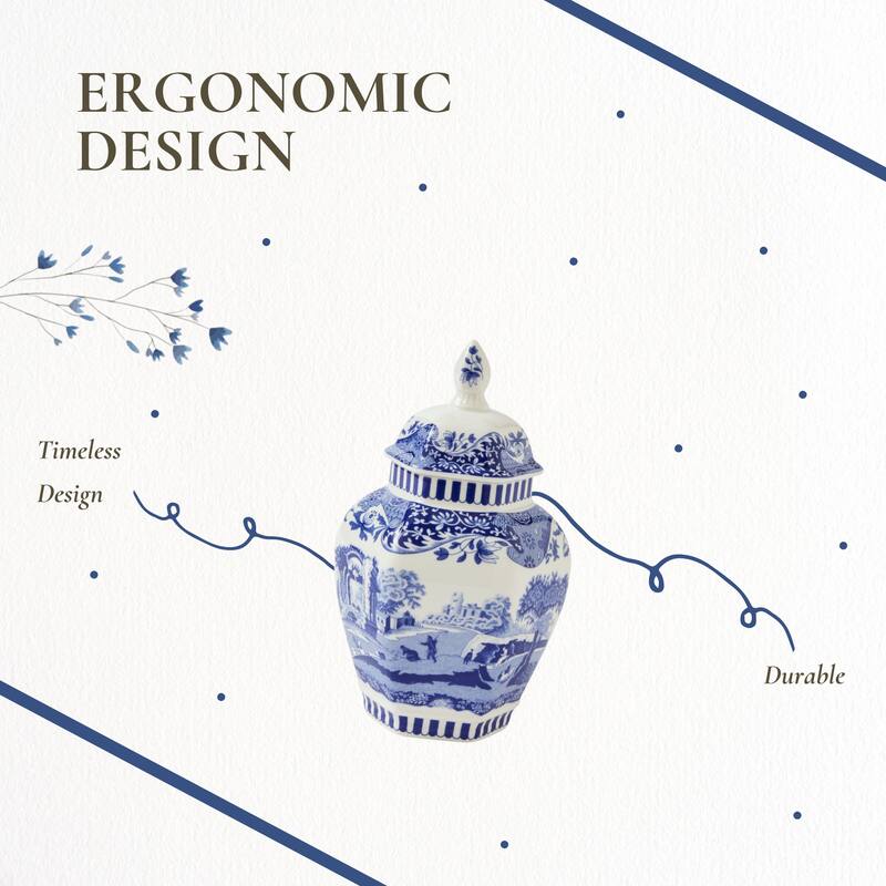 Spode Blue Italian Vase