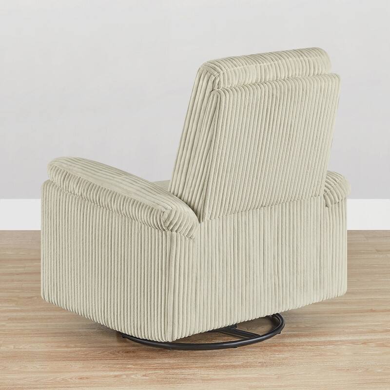Spruce & Spring Manual Swivel Glider Recliner for Nursery
