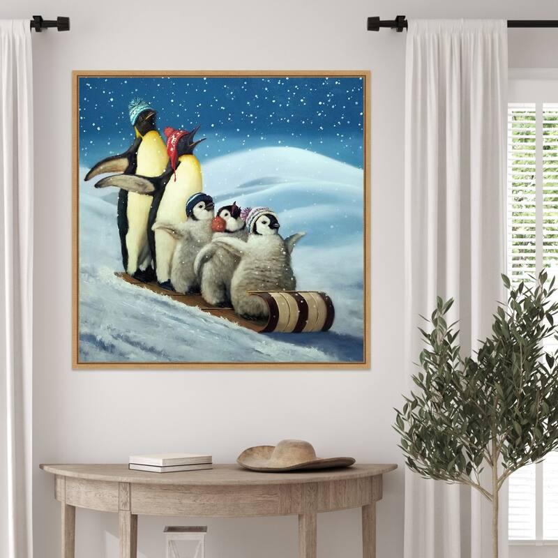 Sleigh Ride by Lucia Heffernan Framed Canvas Wall Art Print