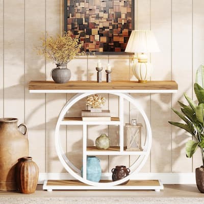 4-Tier Sofa Table Entryway Table, Console Table
