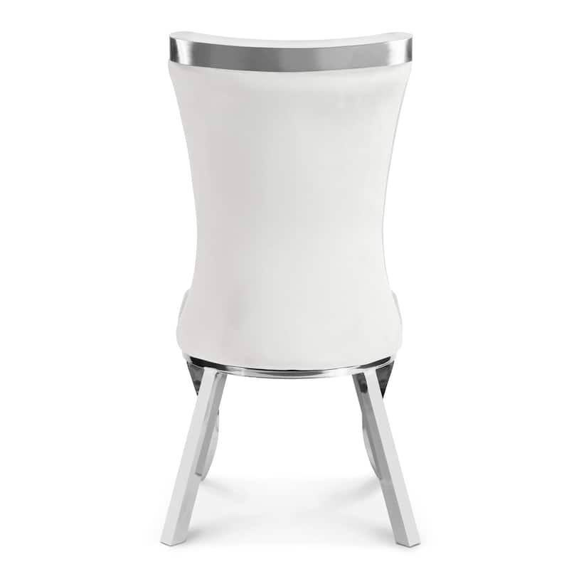 Furniture of America Thaddeus Glam Velvet High Back Side Chair (Set of 2)