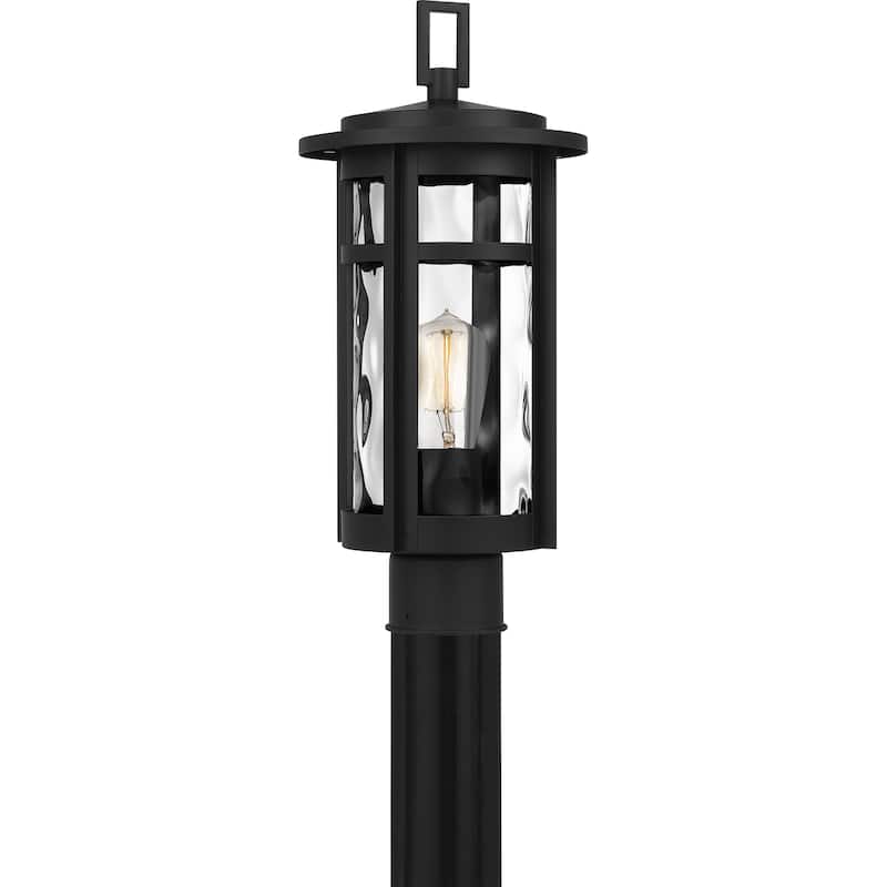 Uma Outdoor Post Lantern - Matte Black