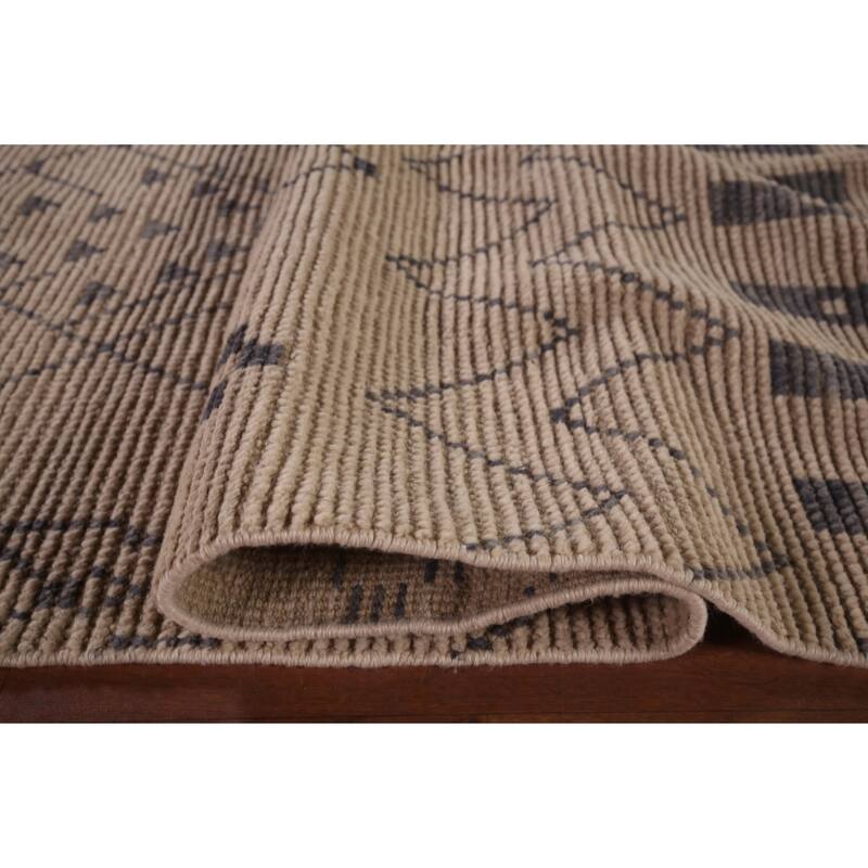 Trellis Moroccan Area Rug Handmade Wool Carpet - 8'11"x 12'6"