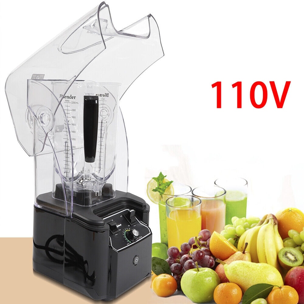 2.2L Soundproof 15-Speed Blender Ice Crush Smoothie Maker With Shield