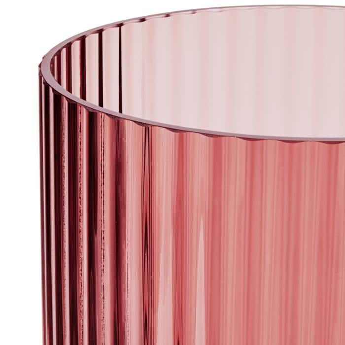 Lyngby Porcelæn Mouth Blown Glass Vase, Burgundy