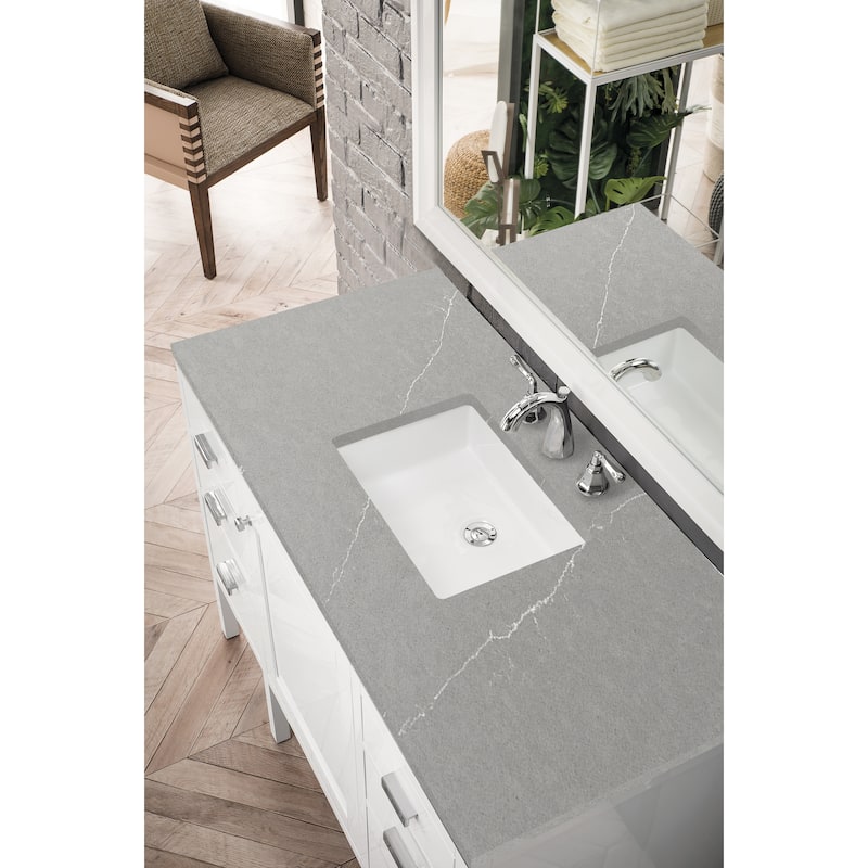 James Martin Vanities Addison 48" Single Vanity, Glossy White