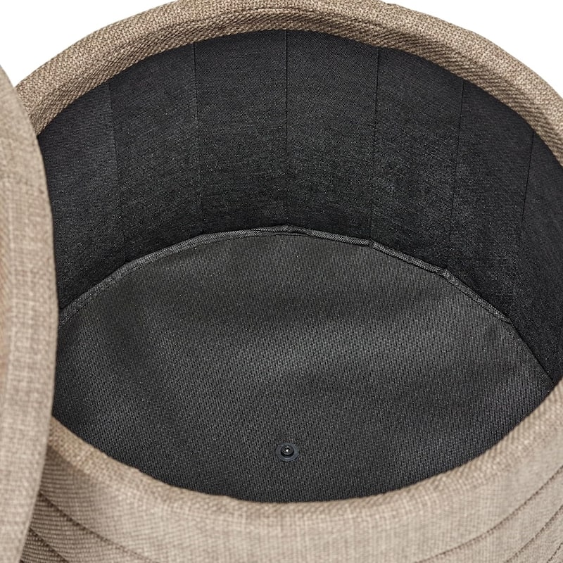 Modern Linen Storage Ottoman with Hidden Storage and Tray Top