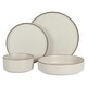 preview thumbnail 23 of 31, Gibson Elite Gelston Stoneware Matte Reactive Glaze 16 Piece (Service for 4) Plates and Bowl Dinnerware Set