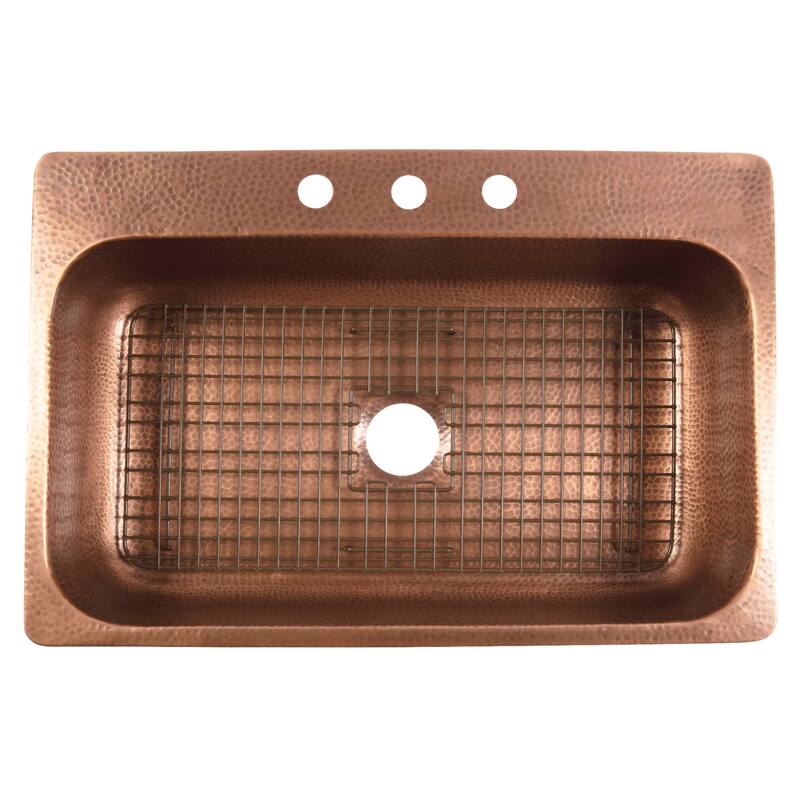 SinkSense Rohe Antique Brown 27.75" x 13.375" Kitchen Sink Bottom Grid