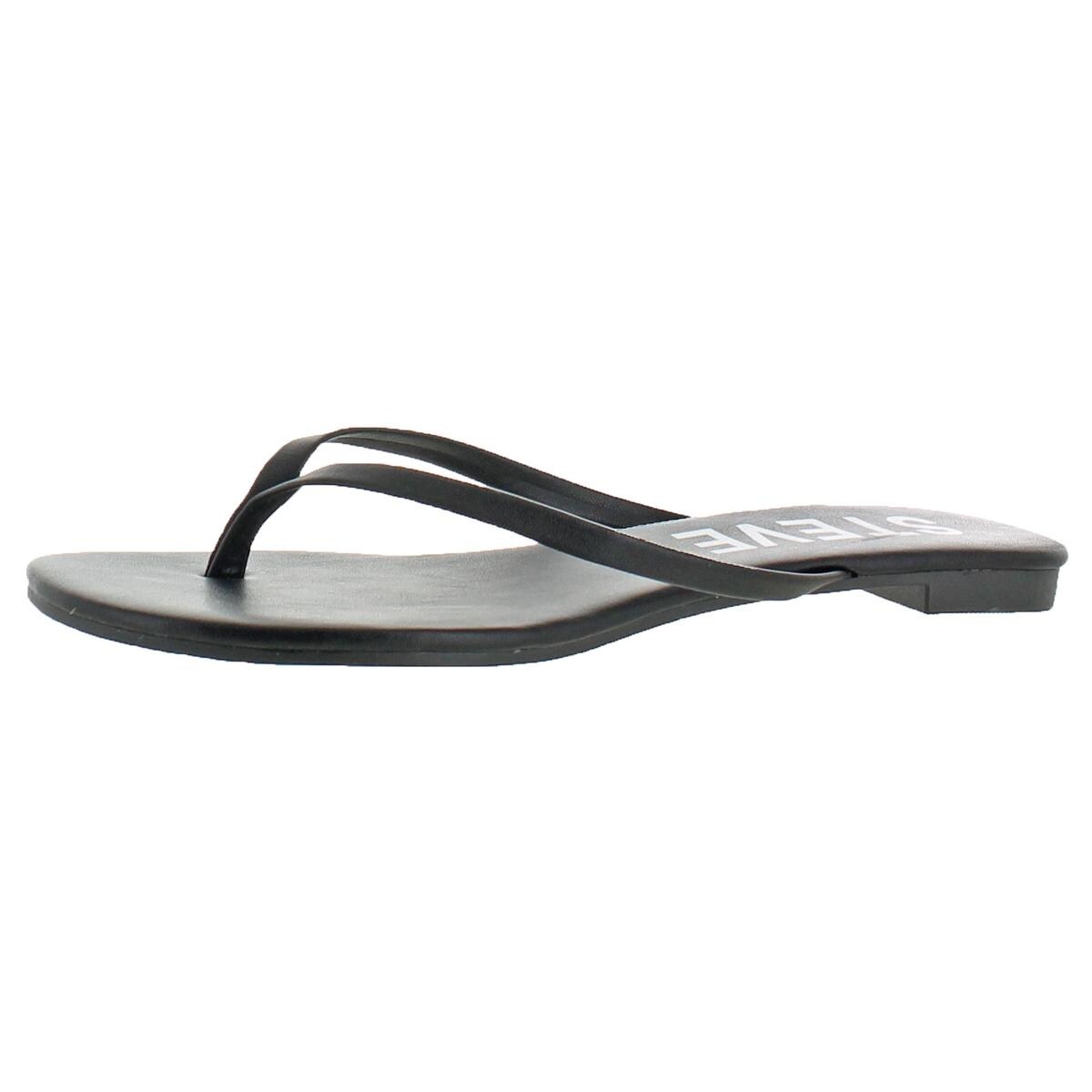 womens dressy black flip flops