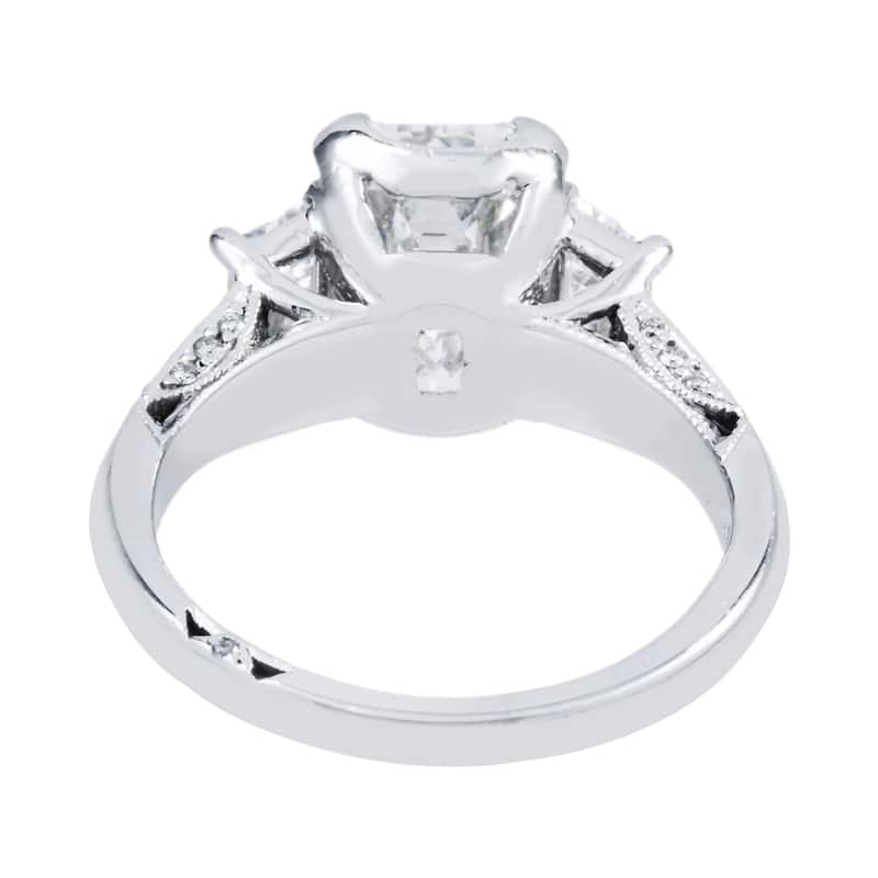 House Of Leon Platinum 3.07ct Emerald Diamond Engagement Ring 4.27ctw GIA
