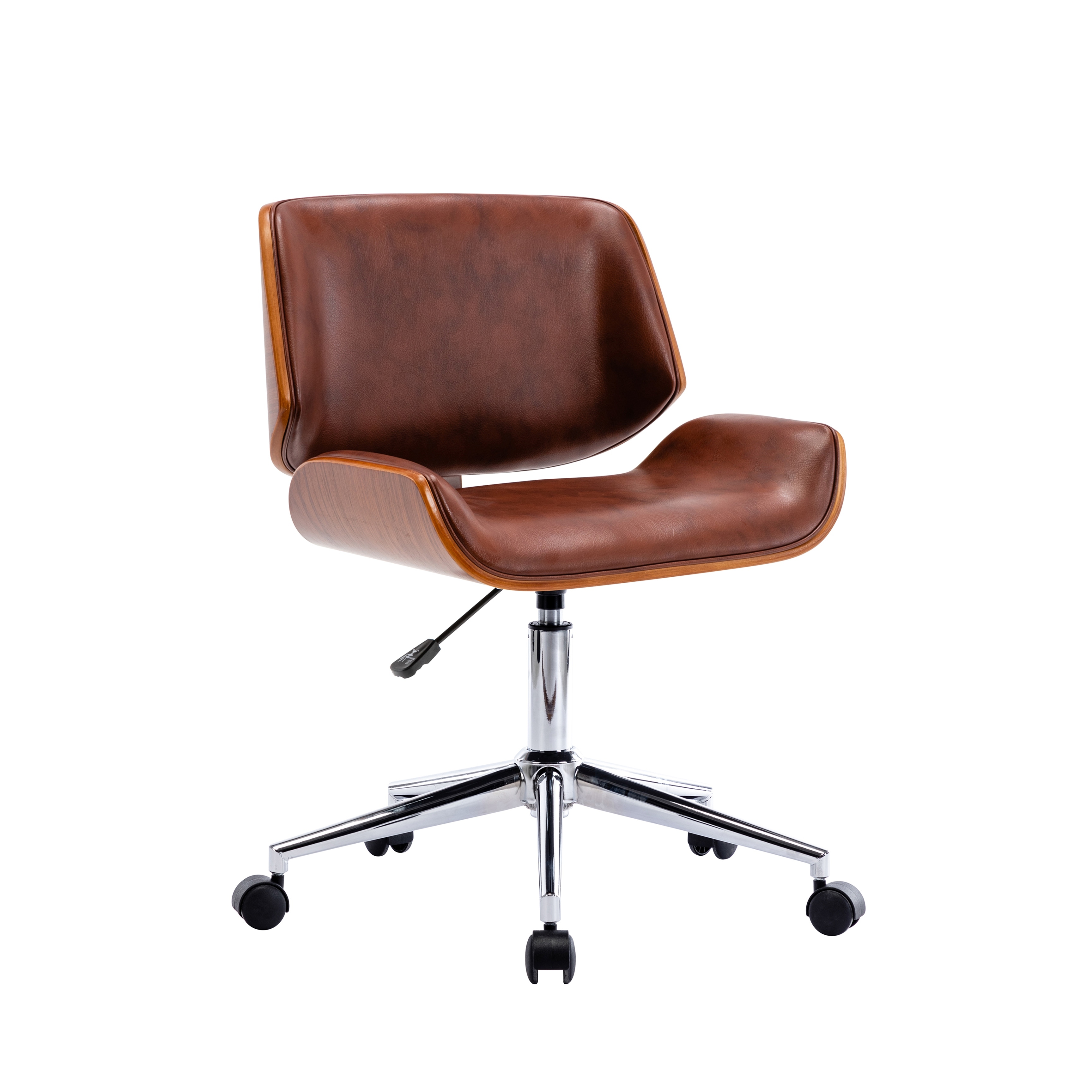 Carson Carrington Herning Faux Leather Mid Century Office Chair Bed Bath Beyond 20543717