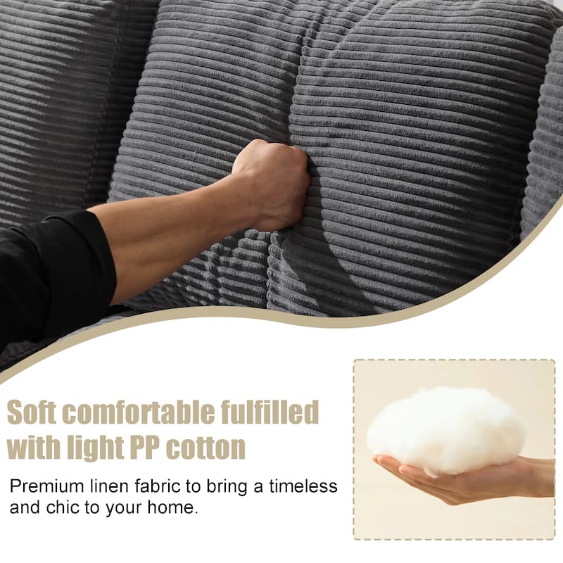 98.4" L-Shaped 4-Seat Modular Sofa
