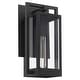 preview thumbnail 1 of 6, Quorum International 736-15 Marco 15" Tall Outdoor Wall Sconce Textured Black