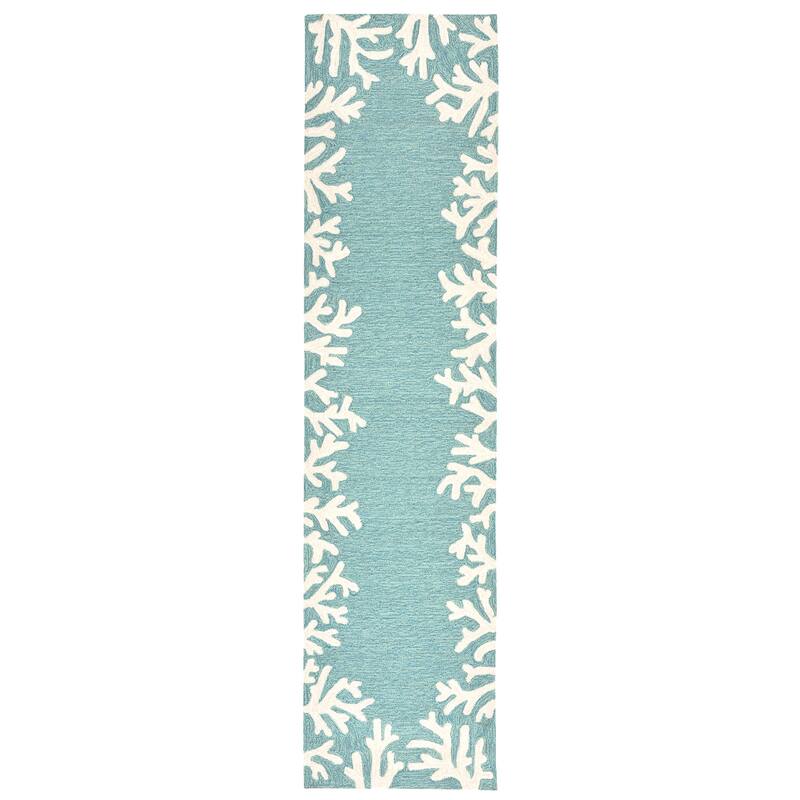 Liora Manne Capri Coral Border Indoor/Outdoor Rug