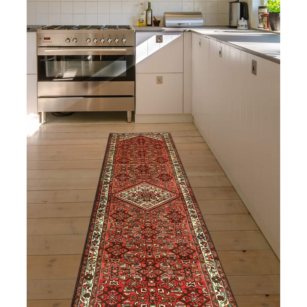 Fine Vintage Distressed Ilkay Rust/Ivory Runner - 2'7" x 12'9"