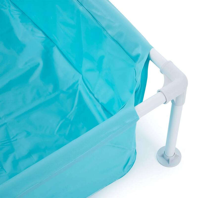 Intex 4 Foot x 12 Inch Mini Frame Kiddie Swimming Pool, Ages 3 and Up, Blue - 10