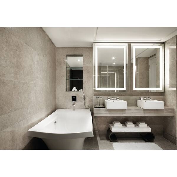 Shop Fogless Led Lighted Makeup Mirror Wall Mounted Vanity Silver