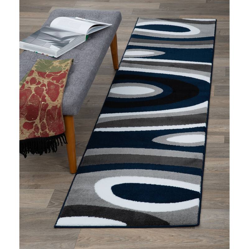 World Rug Gallery Abstract Contemporary Modern Area Rug