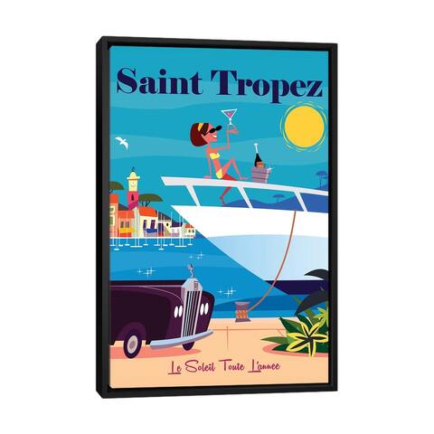 iCanvas "Saint Tropez II" by Gary Godel Framed Canvas Print