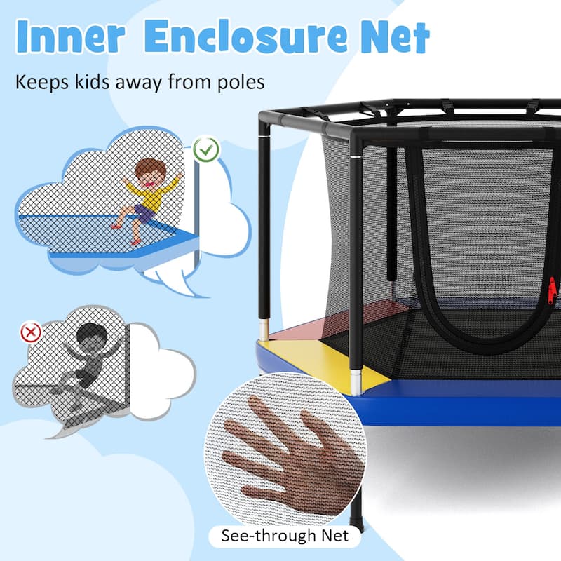 Gymax 48'' Recreational Trampoline for Kids 4 FT Indoor & Outdoor
