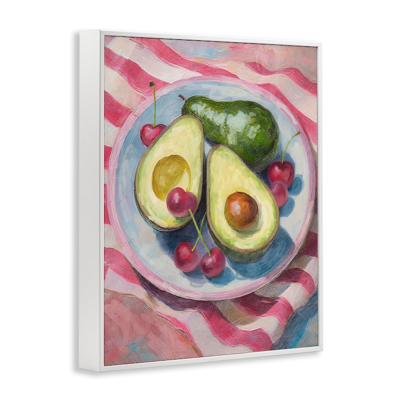 Stupell Avocado & Fruits Meal Framed Giclee Art Design By Lil' Rue