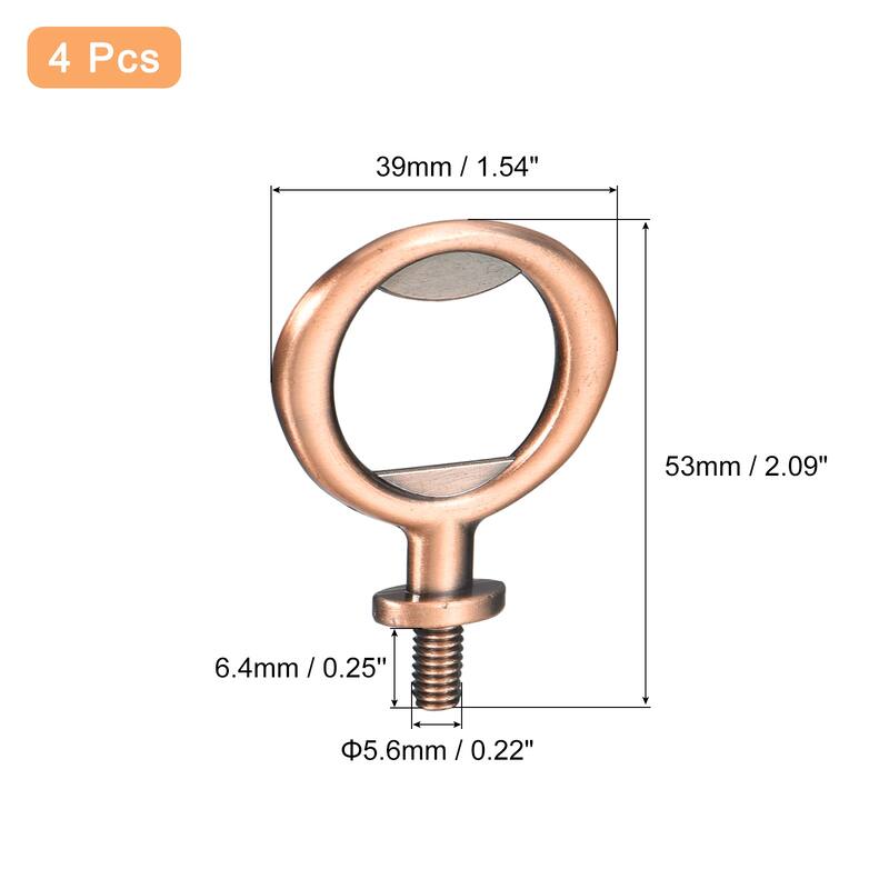 Bottle Opener, 4Pcs Zinc Alloy Threaded Hardware for DIY Craft