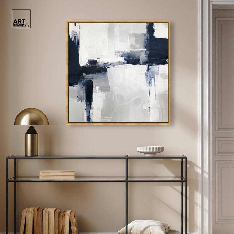 Porcelain Blue on White II Canvas by Art Remedy