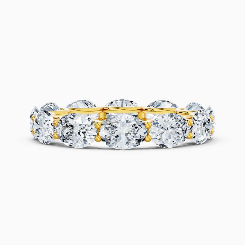 Auriya 14k Gold Oval East-West Lab Grown Diamond Eternity Band 1.80 - 8.25 ct. tw. (F-G, VS) - 6.00 ct. wt. - 5 - Yellow