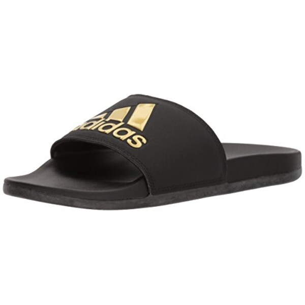 adidas slippers gold