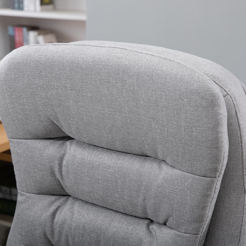 Vinsetto Adjustable Height Ergonomic High Back Home Office Chair with Armrests - Grey