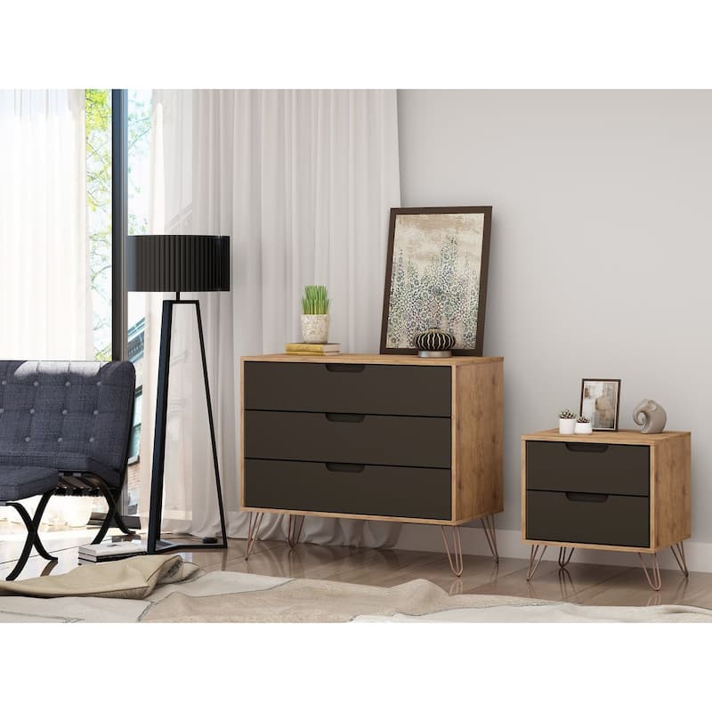 Manhattan Comfort Rockefeller 2-Piece Dresser Set