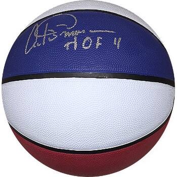 Shop Artis Gilmore Signed Tb Tachikara Aba Io Basketball Red White