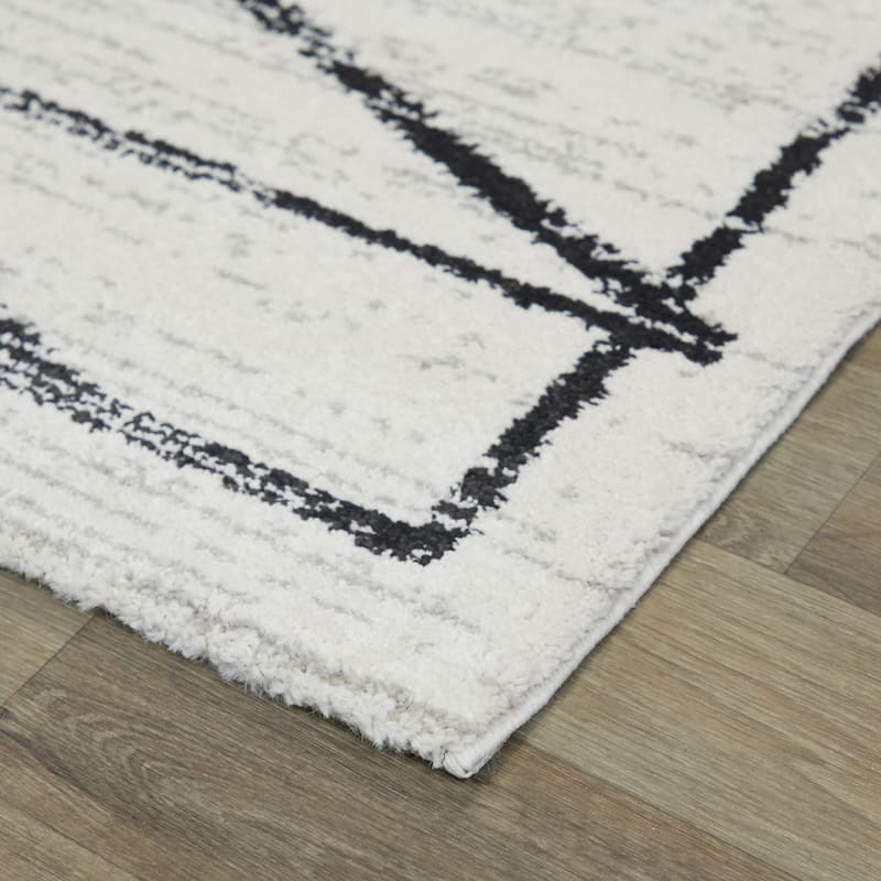 Laurent Distressed Modern Area Rug