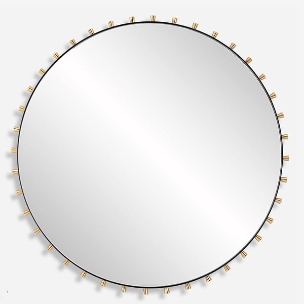 slide 2 of 6, Uttermost Cosmopolitan Round Mirror - 37.38"W x 37.38"H x 1.75"D