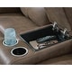 preview thumbnail 7 of 10, Signature Design by Ashley Bealeaf Brown Power Reclining Loveseat with Console - 79" W x 42" D x 42" H