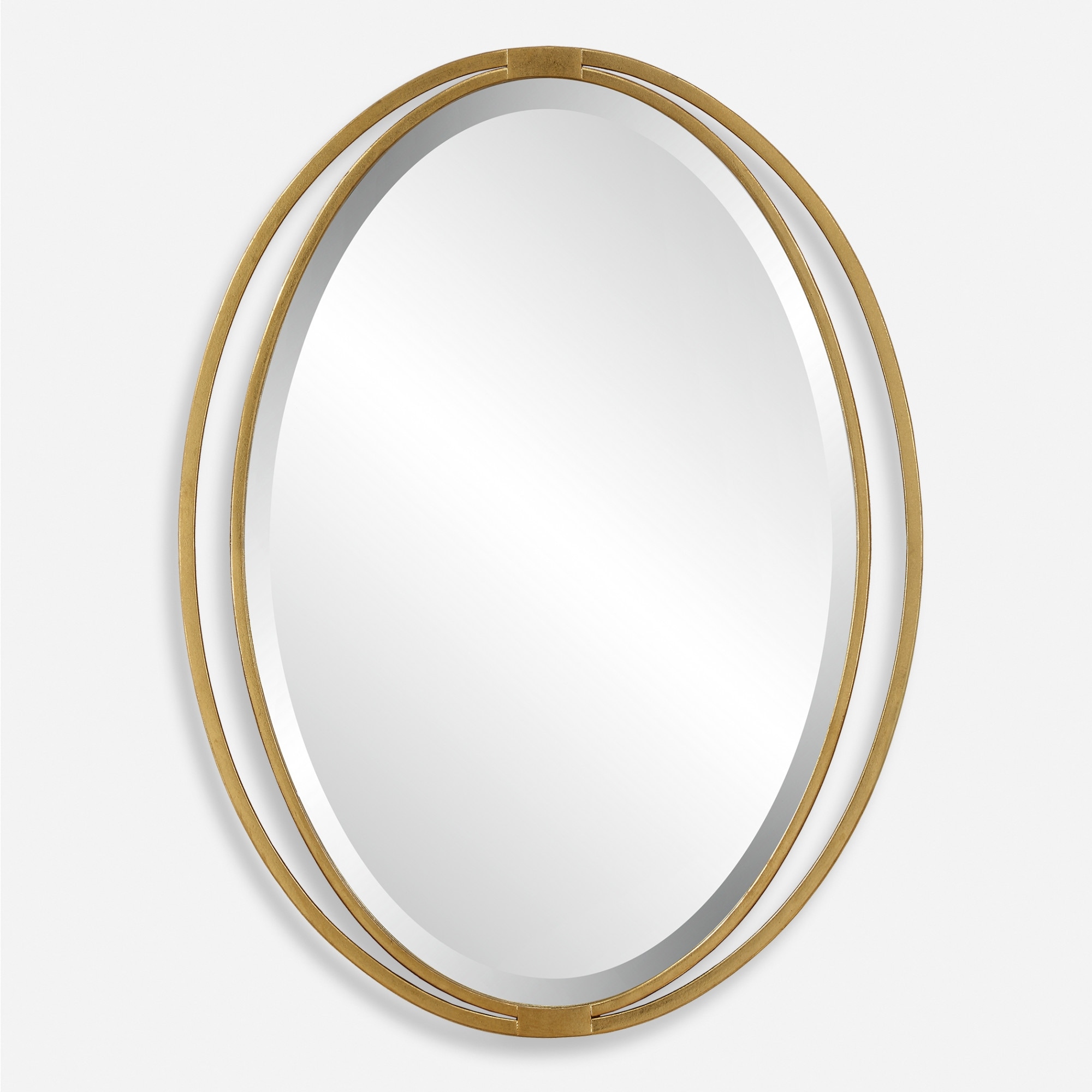 Uttermost 09992 Rhodes 24-1/4" W x 31-7/8" H Oval Framed Accent Mirror