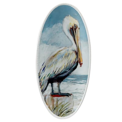 Certified International Shorebirds Fish Platter, 15" x 7.25" x 1.25" - 15" x 7.25" x 1.25"