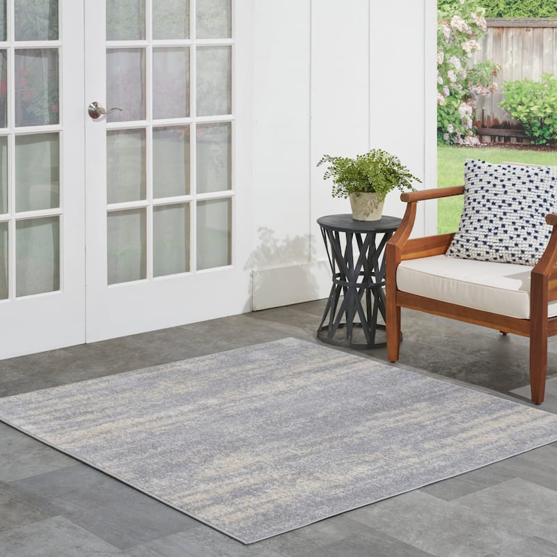 Nourison Sandy Indoor/Outdoor Abstract Area Rug