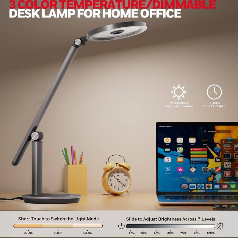 Honeywell H6 LED Desk Lamp – 800LM Dimmable, Touch Control with Timer