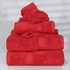 preview thumbnail 120 of 159, Superior Egyptian Cotton Pile Heavyweight 6-Piece Towel Set 6-Piece Set - Red