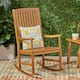 Arcadia Outdoor Acacia Wood Rocking Chair by Christopher Knight Home